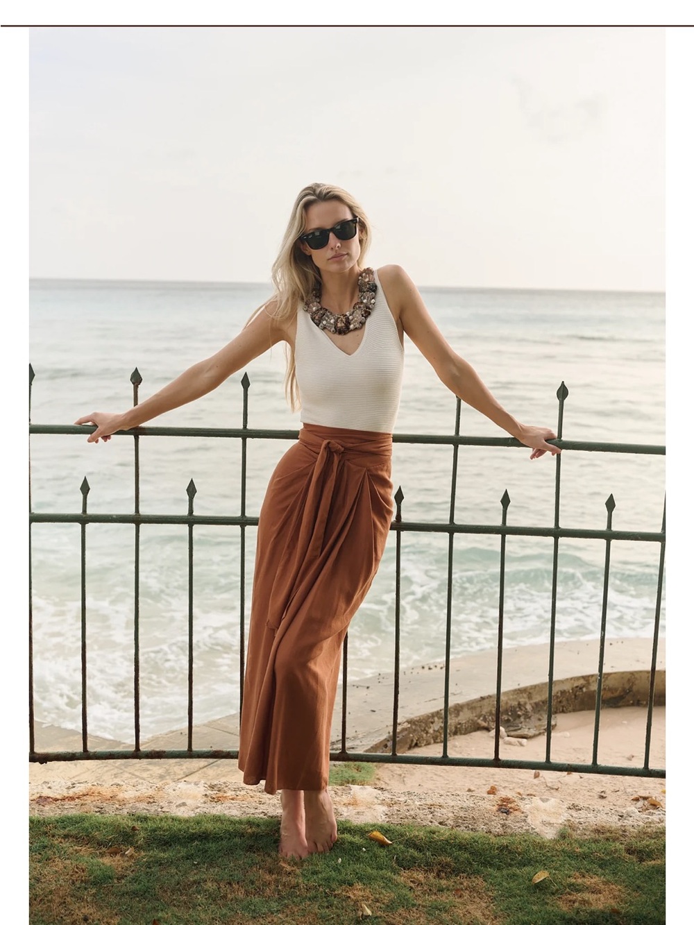 NWT Julia Amory Linen Cartagena Skirt. Size Small. Mocha Color.